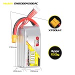 GAONENG GNB 1300MAH 14.8V 4S 100C XT60 RC LiPo Battery Drone FPV Graphene LiPo 180-330mm Brushless FPV 5 to 6 Inch Drone GEPRC